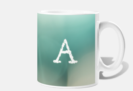 letter background color cup
