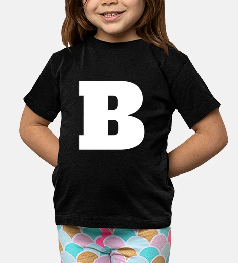 Abbigliamento lettera b maiuscola alfabeto monogramma