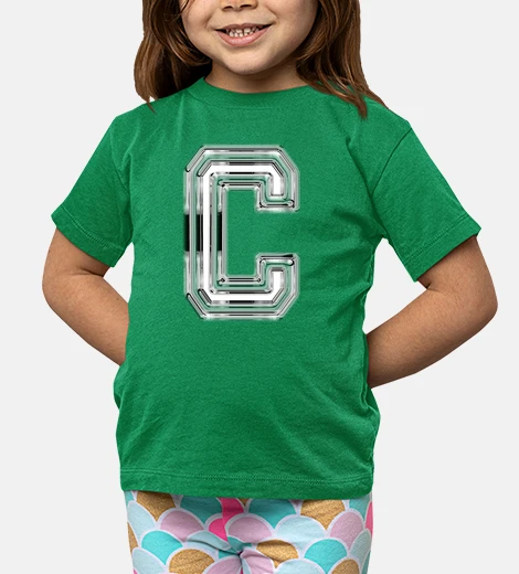 Abbigliamento lettera c bianca