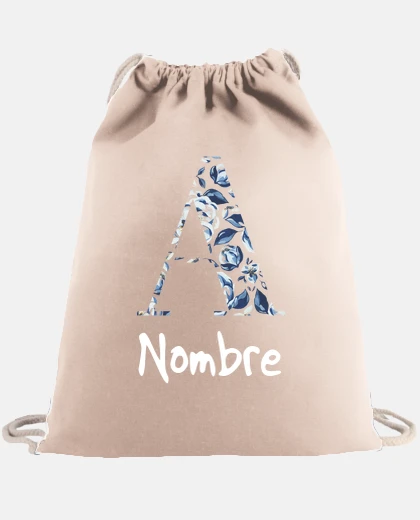 Borsa lettera iniziale floreale personalizzat