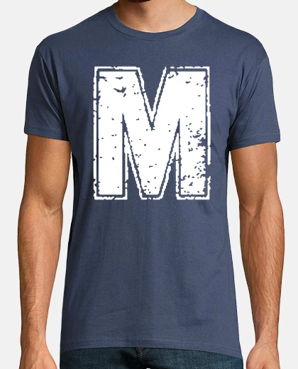 T-shirt lettera m college