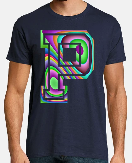 T-shirt lettera p colori