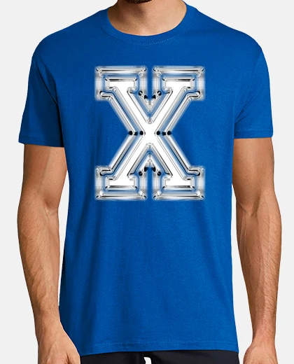 T-shirt lettera x bianca