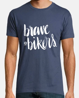 Lettering Brave Bikers Man