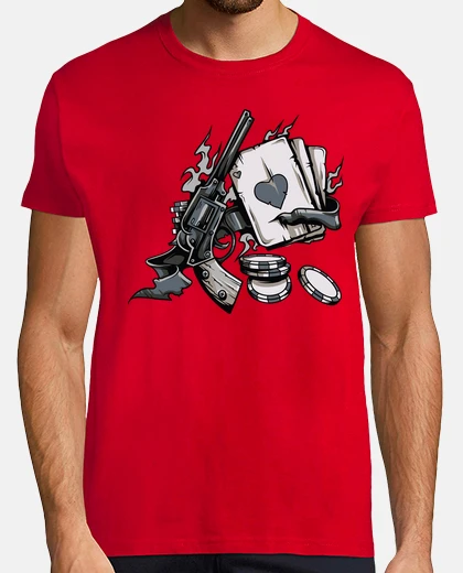 Tee-shirt lettre as de coeurs