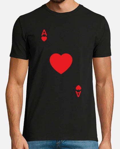Tee-shirt lettre as de coeurs