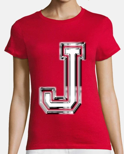 Tee-shirt lettre j blanc