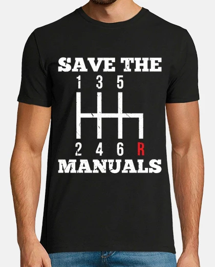 T-shirt leva del boite manuale dell&#39;auto