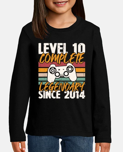 Kids level 10 years 2014 gamer birthday
