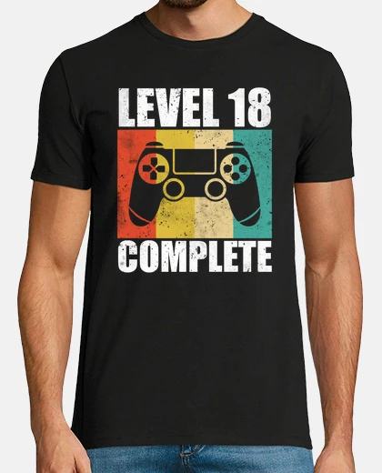 T-shirt Level 18 Complete 18th Birthday Gamer