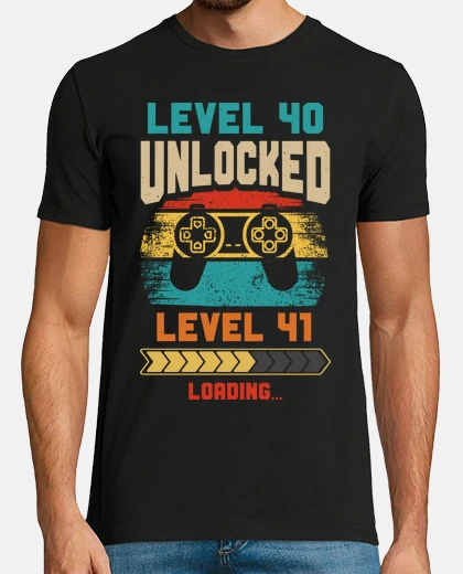 Camiseta LEVEL 40 UNLOCKED LEVEL 41 LOADING
