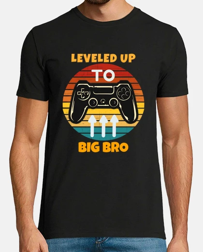 T-shirt leveled up to big bro