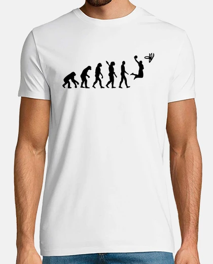 Tee-shirt l'évolution de basket-ball