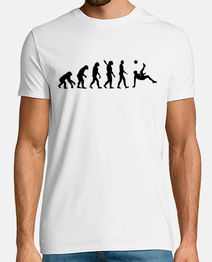 Tee-shirt l'évolution du football un coup de pied