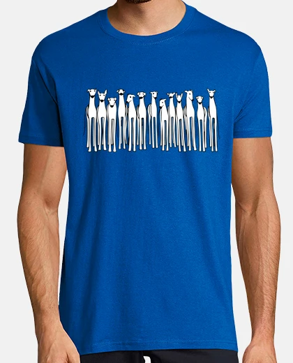 Tee-shirt lévriers blancs