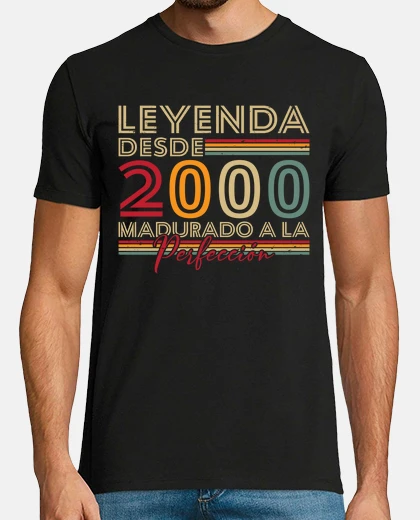Camiseta Leyenda Desde 2000 Vintage Cumpleaños