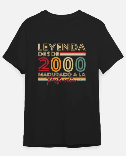 Camiseta leyenda desde 2000 vintage cumpleaños laTostadora