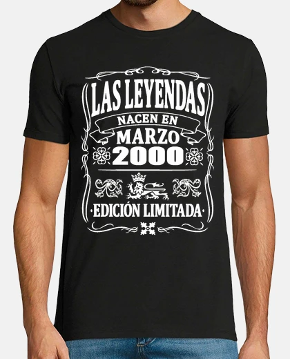 Camiseta Leyendas nacen en marzo 2000