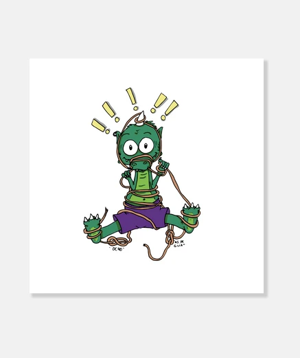 Tableau lézard emmêlé