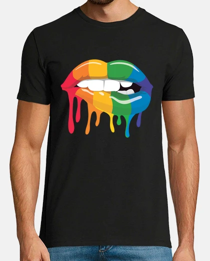 T-shirt LGBT Gay Pride Gay Lesbians CSD Rainbow