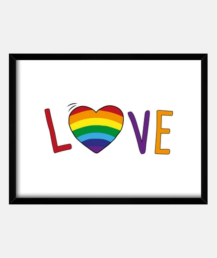 Framed LGBT LOVE frame