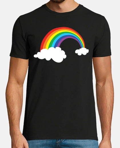 T-shirt lgbt rainbow in bridge shape