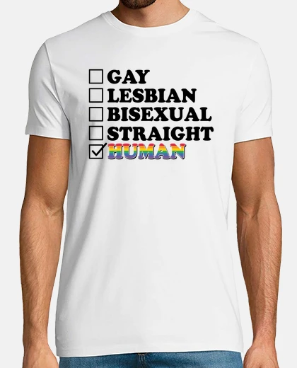 T-shirt lgbt solo comunità gay umana