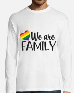 LGBTQ Rainbow Heart We Are Family Gay