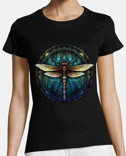 T-shirt libellula e rosa