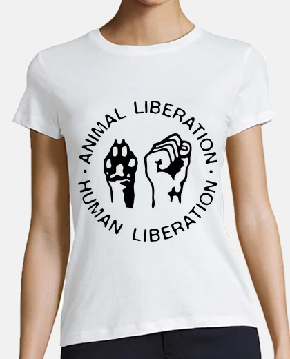T-shirt liberazione animale, human la liberazione - la