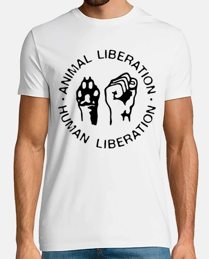 T-shirt liberazione animale, human la liberazione - la