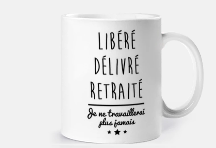 Mug Libéré,délivré,retraité