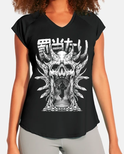 Tee-shirt libérer la malédiction - tête de mort o