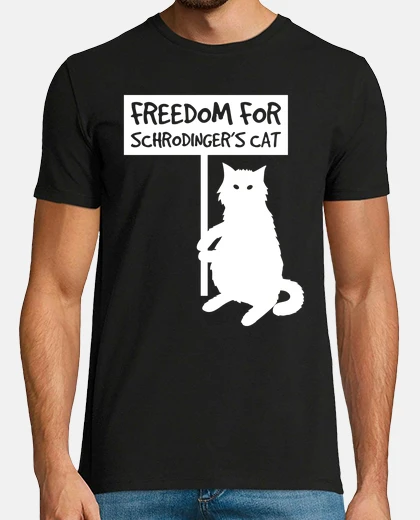 T-shirt libertà for schrodinger cat