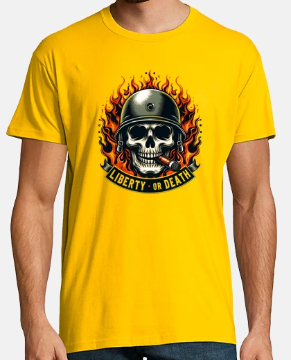 T-shirt libertà o morte - uomo