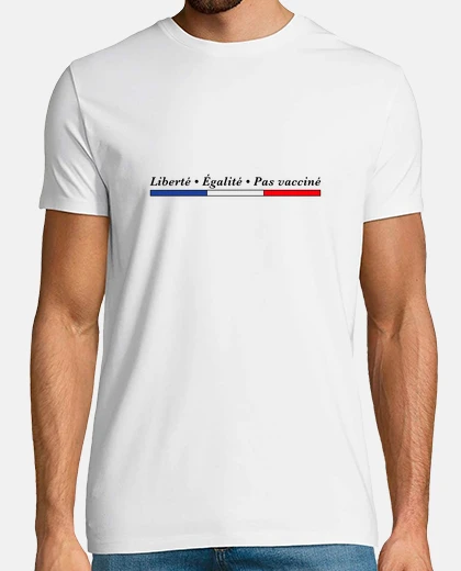 T-shirt libertà uguaglianza non vaccinato