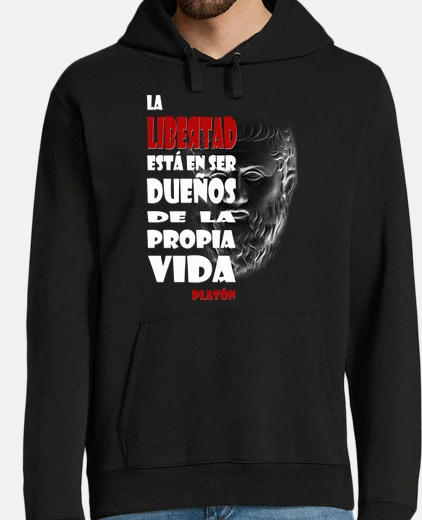 Sudadera Libertad Platón Black