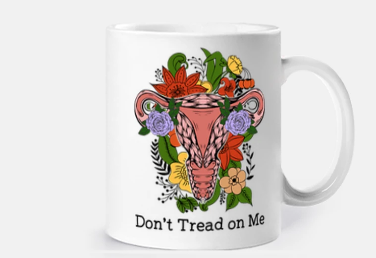 Cup libertarian don t tread on me, flag, womens rights