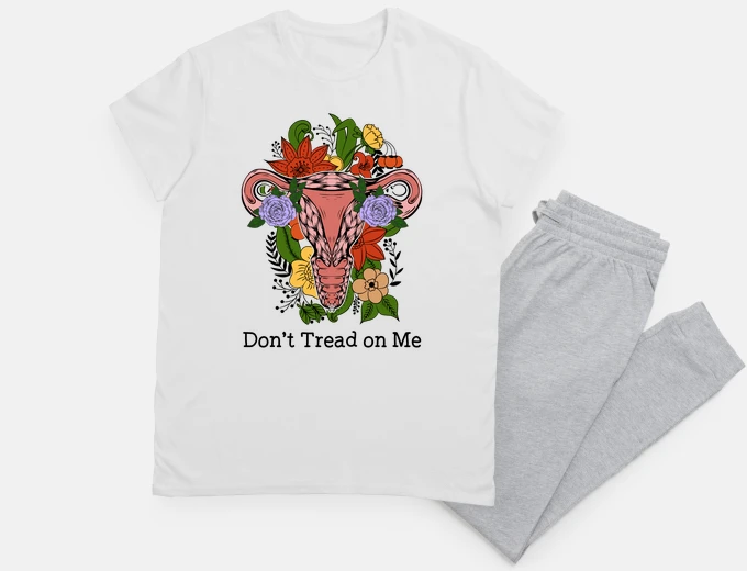 Pyjama libertarian don t tread on me, flag, womens rights