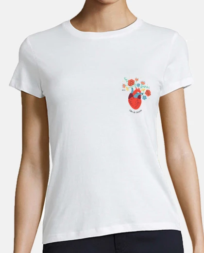 Playera Libre de Corazón S - Mujer Blanco