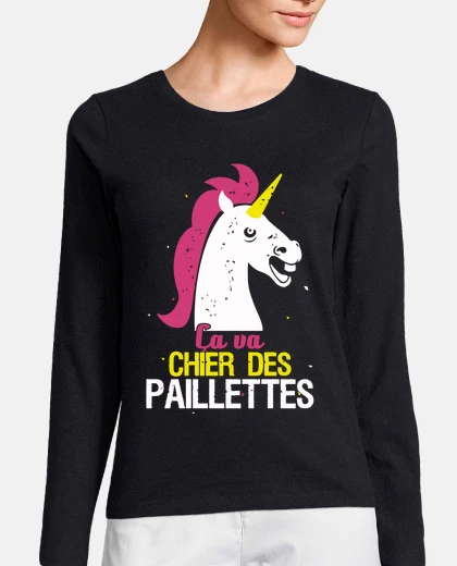 Tee-shirt Licorne ça va chier des paillettes
