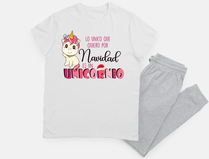 Pyjama licorne de noël