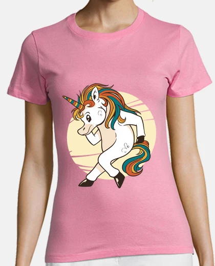 Tee-shirt licorne qui fait un moonwalk , funny , princesse, qui danse , 