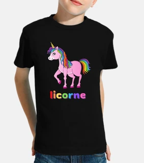 Tee shirts Enfant Love licorne Livraison Gratuite Tostadora