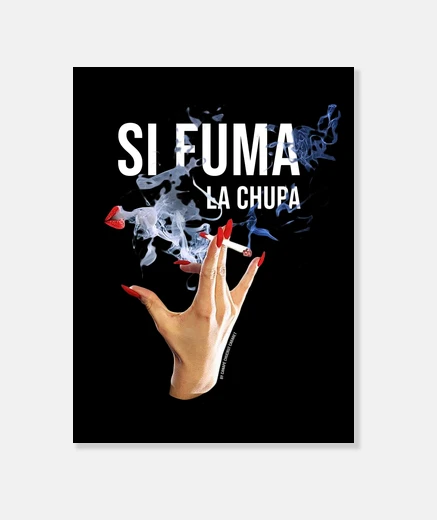 Lienzo Lienzo si fuma la chupa
