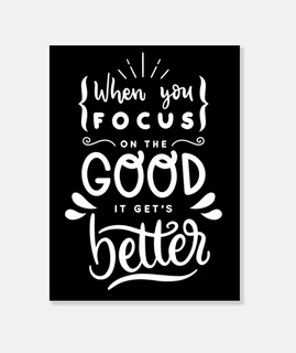 Lienzo Retro Vintage Mensaje Positivo Texto Inglés Motivación Optimismo Quote