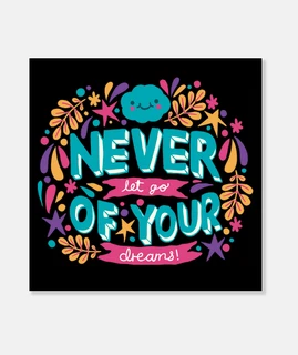Lienzo Retro Vintage Mensaje Texto Inglés Motivación Optimismo Quote