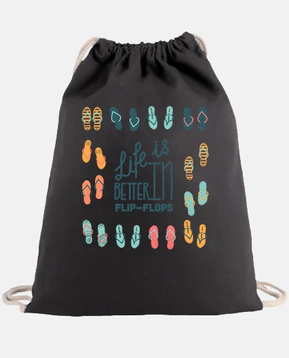 Bag life is better in flip flops