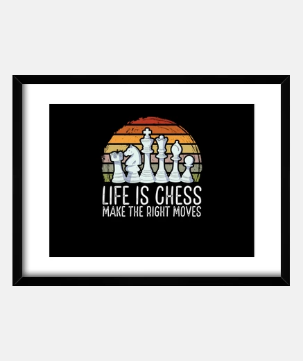 Framed life is chess retro vintage