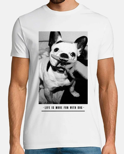 Camiseta Life is more fun with dog